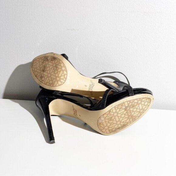 Jewel Badgley Mischka Galen Strappy Platform Sandal Black size 9 - Picture 6 of 7
